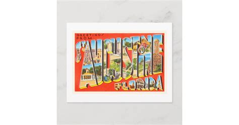St Augustine Florida Fl Vintage Travel Souvenir Postcard