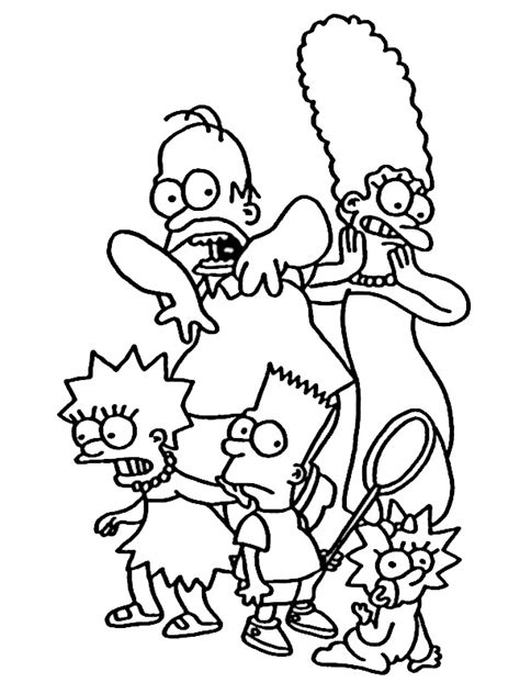 Kleurplaat De Simpsons 13