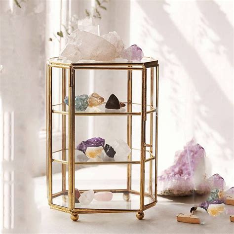 Luxury Glass Jewellery Box Beautiful European New Ideas Copper Eternal Flower Glass T Box