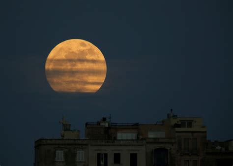 New Years Day Supermoon Lights Up The Sky