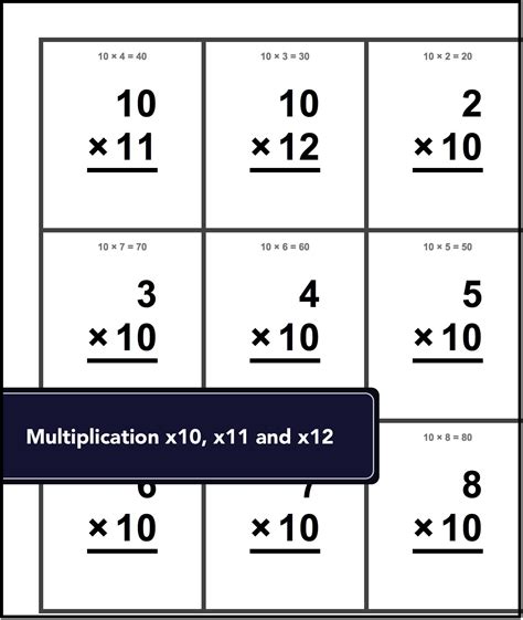 Division Flash Cards Free Printable

