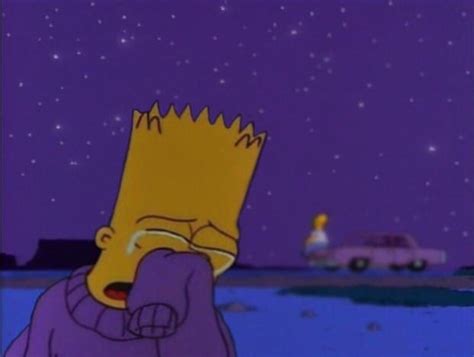 Children, blue, sad, rain, cartoon, red, one person, full length. Sad Aesthetic Simpsons Wallpapers Cute | Pictures of ...