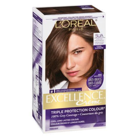 Loréal Hair Colour Excellence Creme 5ua Ultra Ash Medium Brown 1 Box