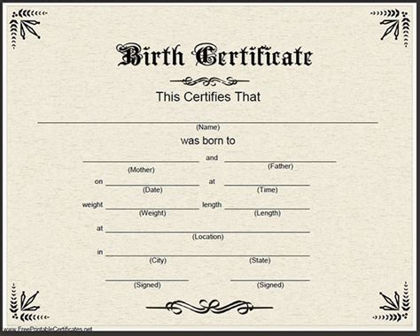 Sign, fax and printable from pc, ipad, tablet or mobile with pdffiller ✔ instantly. FREE 17+ Birth Certificate Templates in AI | InDesign | MS ...