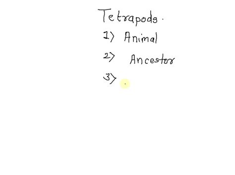 SOLVED: 19. Whales are tetrapods but living whales do not have four