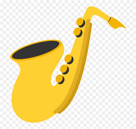Saxophone Emoji Clipart Emojis De Instrumentos Musicales Png