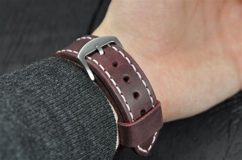 Handmade Leather Mens Watch Strap 16mm 18mm 20mm 22mm Etsy
