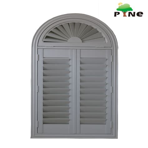 China Louvered Arched Cheap Pvc Shutter China Window Blind