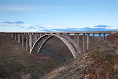 A Concrete Arch Bridge In Eastern Washington Us 3429×2286 Os R