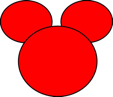 Mickey Mouse Minnie Mouse Clip Art Template For Mickey Mouse Ears Png