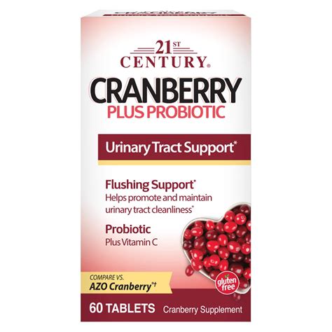 Cranberry juice has a remarkable amount of antioxidant when compared to other fruits and vegetables. 21st Century Cranberry Probiotic Tablets in 2020 ...