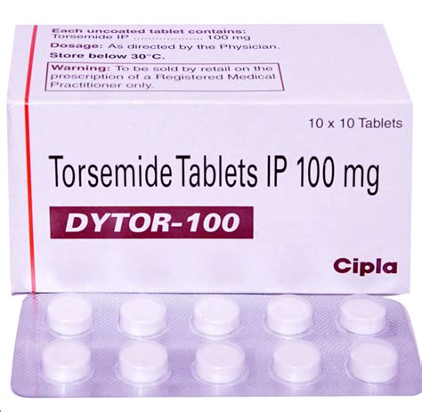 Dytor Torasemide Mg Torsemide Tablets Cipla Ltd Mg At Rs Stripe In Surat