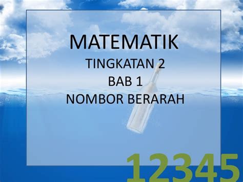 Matematik tingkatan 1 (bahasa malaysia). MATEMATIK TINGKATAN 2 BAB 1 by mira - Flipsnack