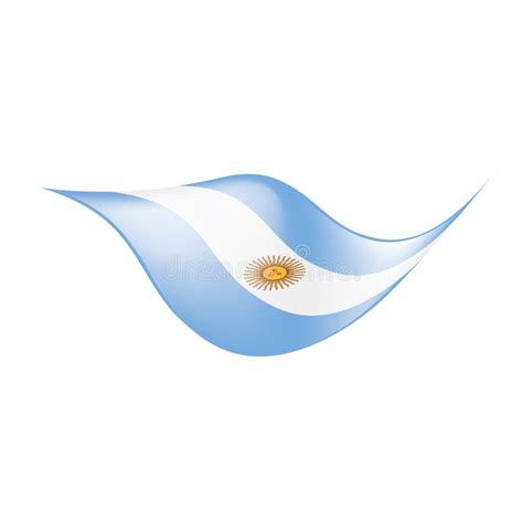 Argentina Flag Vector Illustration On A White Background Stock Vector