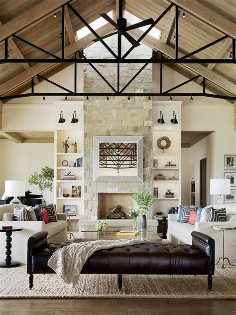 Complete with a vaulted ceiling and an overlook on the second floor, this luxurious living room is larger than life. 1000+ images about Building my dream house on Pinterest ...