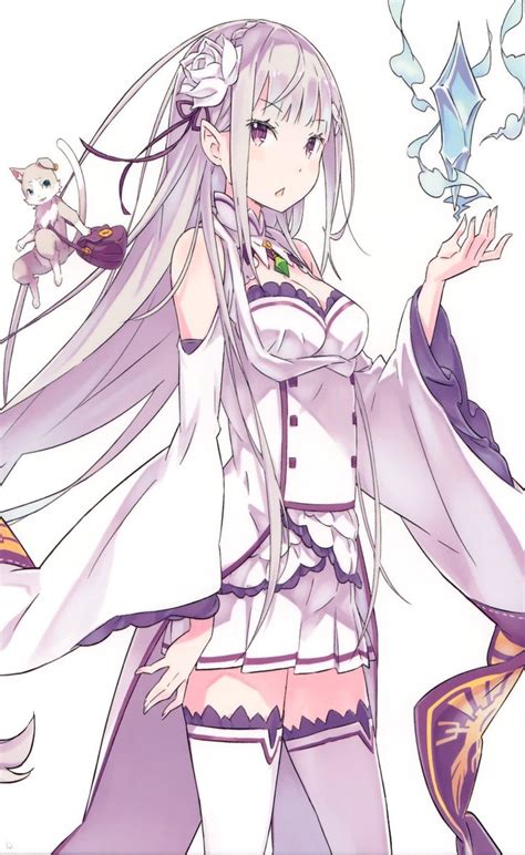 Re Zero Emilia Official Art Anime Anime Characters Character Art