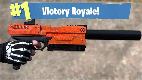 Nerf Mod Fortnite Battle Royale Suppressed Pistol Nerf Gun Mod In Real Life Youtube
