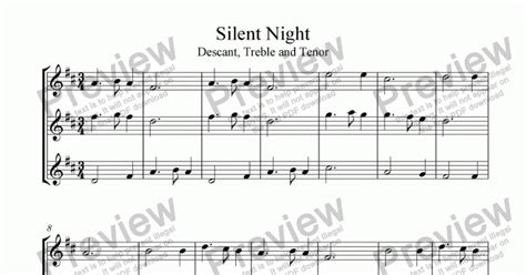 Silent Night For Recorder Trio Download Sheet Music Pdf