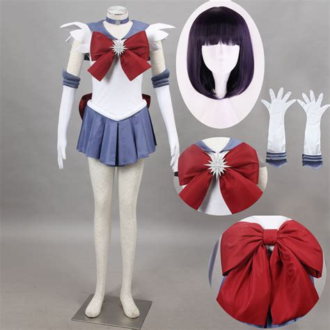 Us 8999 Anime Sailor Moon Sailor Saturn Tomoe Hotaru Cosplay Costume With Wigs Halloween