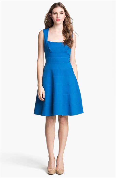 jessica simpson banded fit and flare dress nordstrom