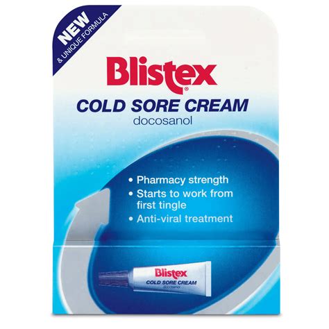 Blistex Cold Sore Cream 2g Pharmacy Requirements