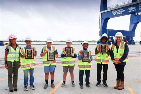 Charleston Currents Focus Area Students Name Five Cranes At New Terminal