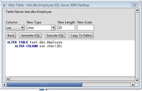 Ms Sql Server Change Column Type Of Ms Sql Server Database Table
