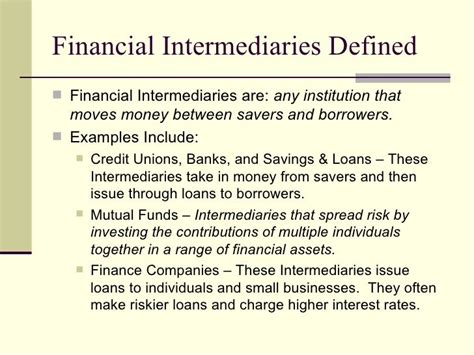 Explaining Financial Intermediaries
