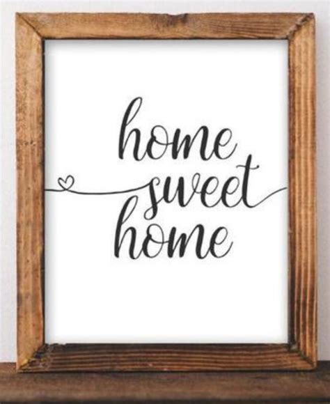 So Sweet Home Sweet Home Printable Sign Home Decor Wall Art