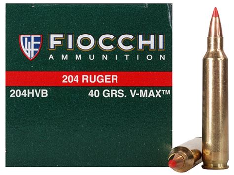 Gunworks Fiocchi 204 Ruger 40gr V Max Ammunition Ammo 204hvb X 50