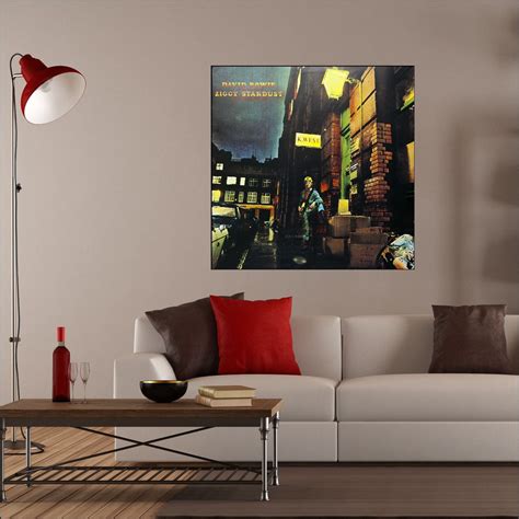 David Bowie Ziggy Stardust Rise Fall Album Cover Art Wall Sticker ⋆