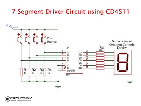 How To Drive A 7 Segment Display Using Bcd Driver Ic Cd4511