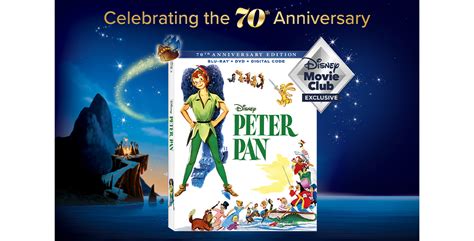 Peter Pan Takes Flight In A Disney Movie Club Exclusive Anniversary Edition D