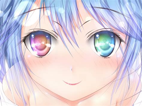 I think that he's missed the most obvious answer though. Anime - different eye color by loveland12 on DeviantArt