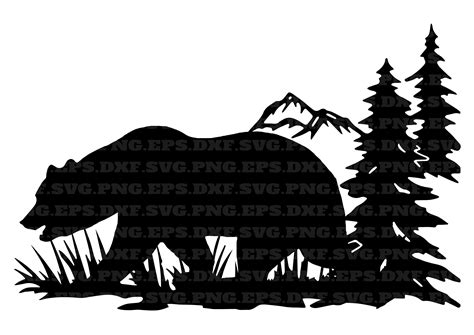 Bear Svg Hunting Svg Png And Svg Png Files Instant Download Vector