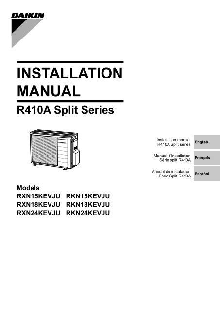 Daikin Mini Split Installation Manual