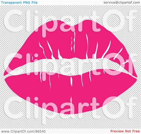 Royalty Free Rf Clipart Illustration Of A Lipstick Smooch Kiss In