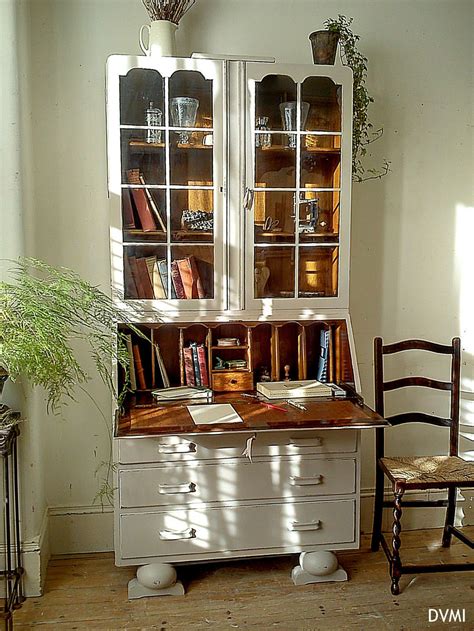 Check spelling or type a new query. Lovely Painted Vintage Shabby Chic Bureau Bookcase Cabinet ...
