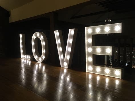 Giant Light Up Letters Light Up Love Letters For Hire
