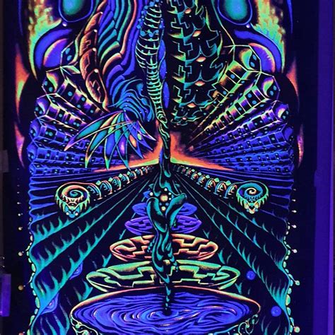 Uv Blacklight Backdrop True To Two Trootootoo Etsy Trippy Tapestry Psychedelic Art Black Light