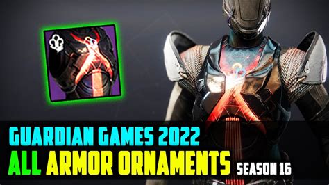 All New Destiny 2 Armor Ornaments For Guardian Games 2022 With Names And How To Get Them