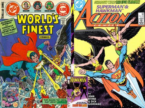 Daves Comic Heroes Blog Superman Meets Hawkman