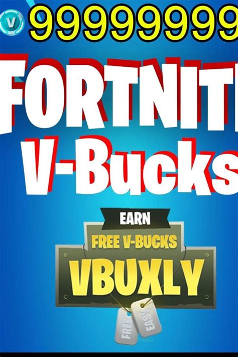 The Text Fortni V Bucks Is Shown In Red And Yellow On A Blue Background