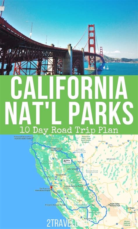 California National Parks Road Trip Plan Pin 3 2 Travel Dads