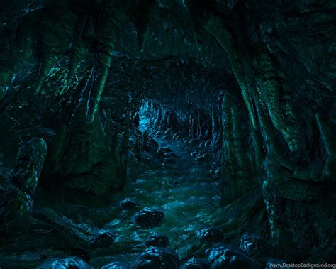 Stream Through The Dark Cave Wallpapers Fantasy Wallpapers Desktop
