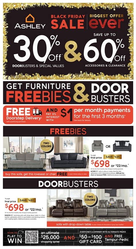 Ashley Furniture Homestore Black Friday Ad Sale