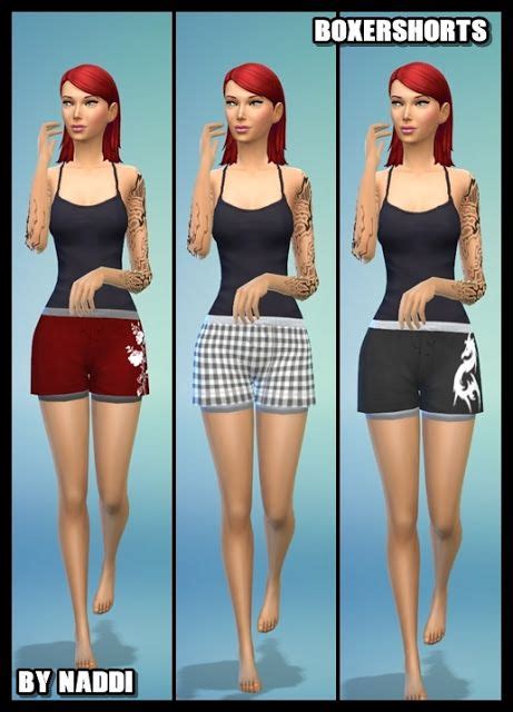 Sims 4 Ccs The Best Shorts By Naddi The Sims Sims 4