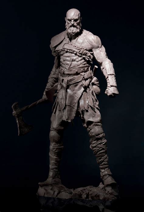 Kratos Sculpt From God Of War War Art Concept Art World Character