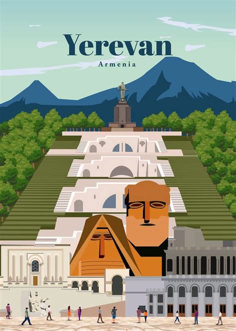 Travel To Yerevan Poster By Studio 324 Displate Travel Posters
