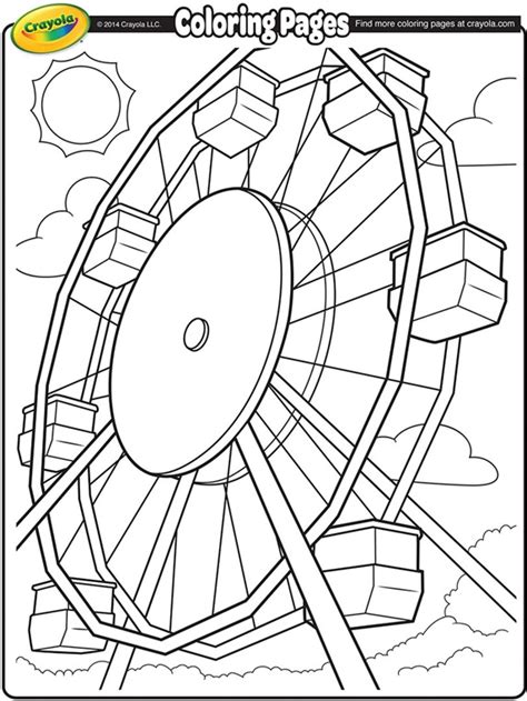 Crayola color wonder paw patrol coloring pages set. Ferris Wheel | crayola.com.au